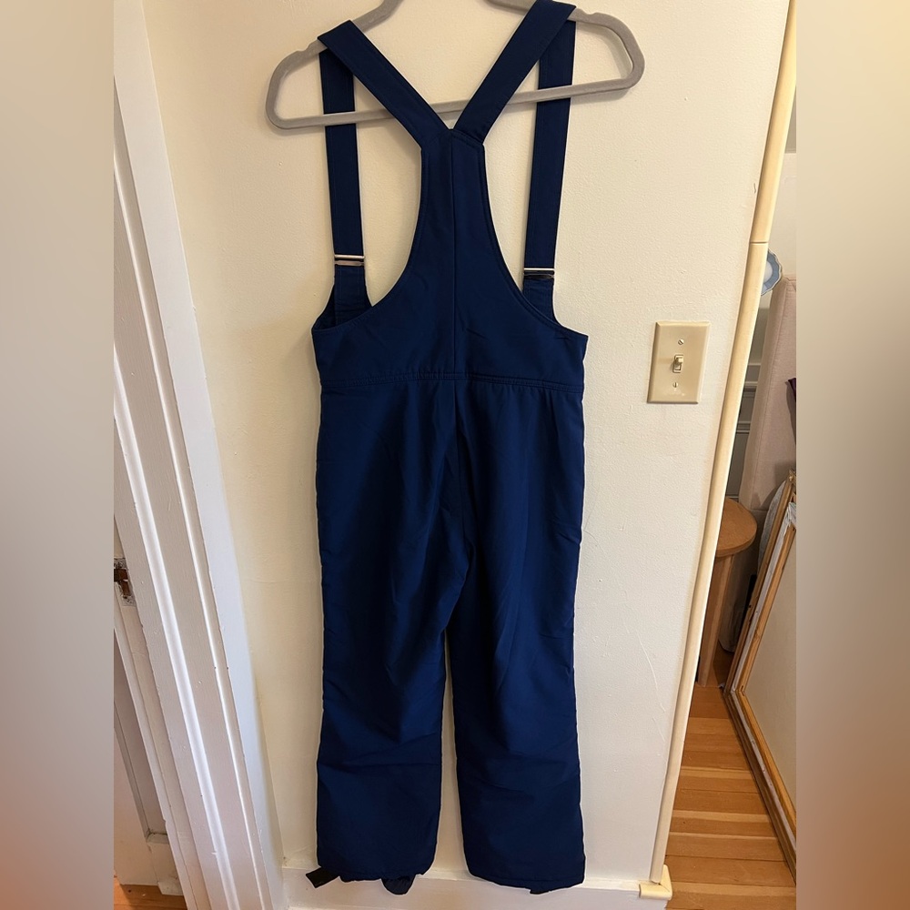 Vintage Obermeyer Navy Blue Snow Ski Bib Overalls Women’s Size 10 Soft Shell - Picture 4 of 16